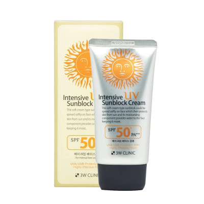 3W Clinic Intensive UV Sunblock Cream with SPF50+ PA+++ - 70ml