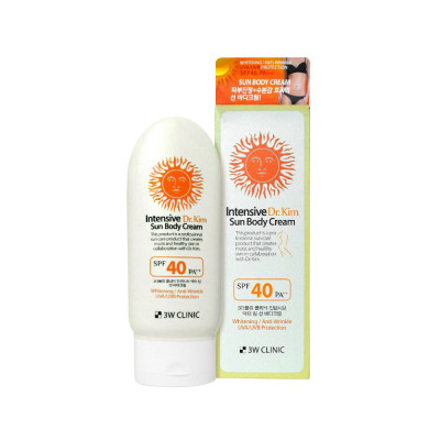 3W Clinic Intensive Dr. Kim Sun Body Cream SPF40 PA++ - 150gm