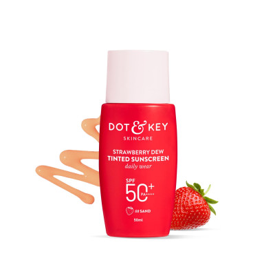 Dot & Key Strawberry Dew Tinted Sunscreen, In-Vivo Tested SPF 50+ PA++++ - 50ml