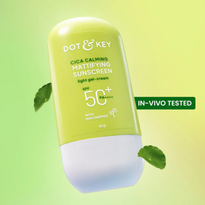 Dot & Key Cica + Niacinamide Sunscreen, In-Vivo Tested SPF 50+ PA++++ - 80gm