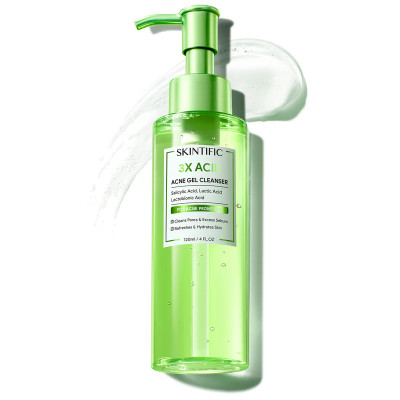 Skintific 3X Acid Acne Gel Cleanser - 120ml