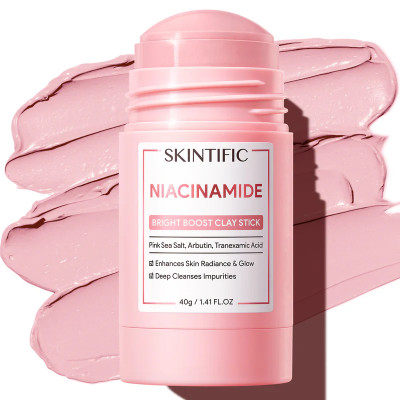 Skintific Niacinamide Bright Boost Clay Stick Mask - 40gm